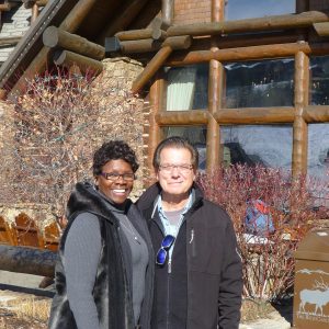 Mike and Cheryl at the Ritz Carlton Bachelor Gulch on Beaver Creek Mountain